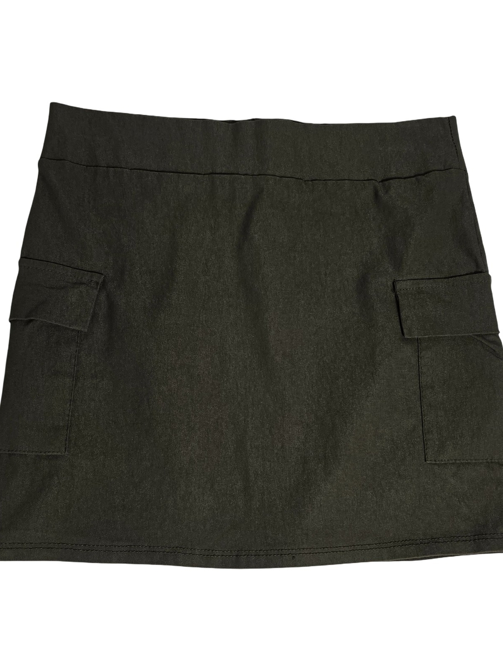 Y2K Windsor Olive Cargo Mini Skirt Utility Pocket Army Green Streetwear M